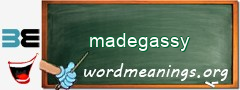 WordMeaning blackboard for madegassy